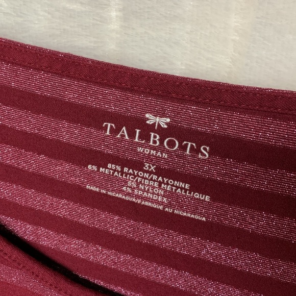 Talbot Shimmer Striped Long Sleeve Top - Picture 4 of 7